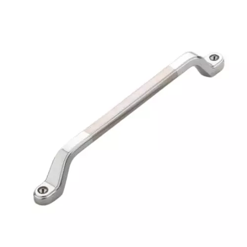 Altitude Cabinet Handle Vivo Sreies Size 160 mm Metal Body CP/TT Finish Front Screw Type for Home & Office Furniture