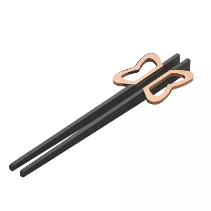 Altitude Wardrobe Handle Butterfly Series Size 900 mm Metal Body Silk Blk/PVD RG Finish for Home & Office Furniture