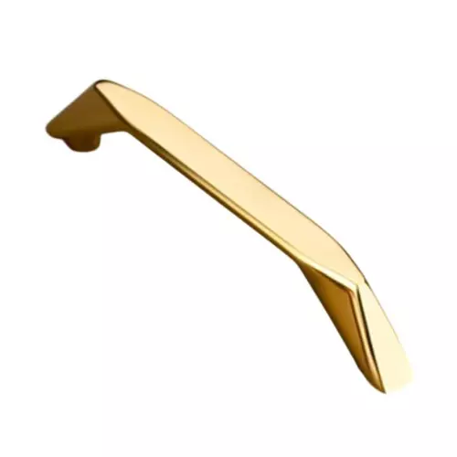 Paras DIAMOND CUT Zinc Cabinet Handle PVD Gold Finish, 1456 (Hole to Hole Distance: 96 - 224 mm)
