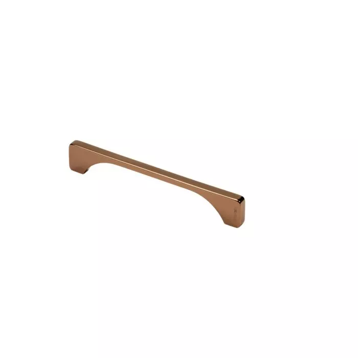 Hafele Drawer Handle Aeries Series 160 mm Hole Spacing Brass Material Rose Gold Finish, 100.05.021