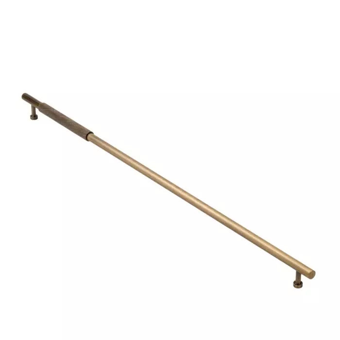 Hafele Drawer Handle Aeries Series 600 mm Hole Spacing Brass Material Antique Bras Finish, 100.05.170