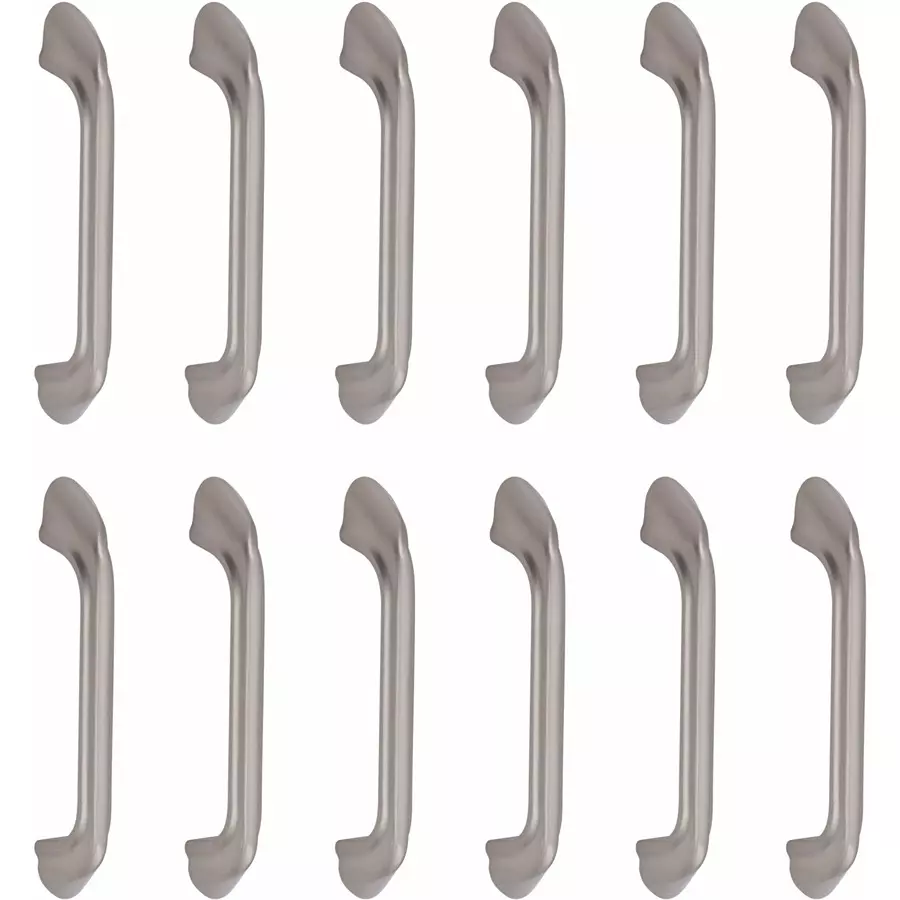 Atom Zinc Silver Glossy Finish Cabinet/Drawer Handle, CH-ZN-228-SS-04-110 (Pack of 10)