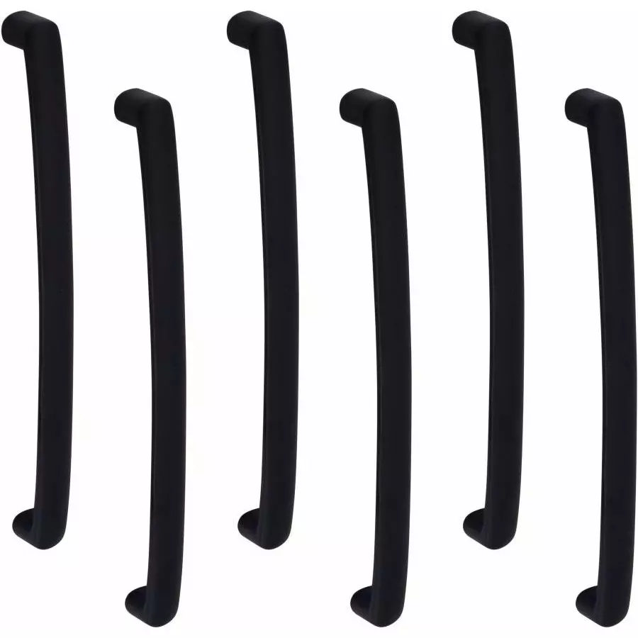 Atom Zinc Black Matte Finish Cabinet/Drawer Handle, CH-ZN-536-BLK-10-106 (Pack of 6)