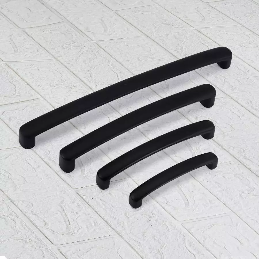 Atom Zinc Black Matte Finish Cabinet/Drawer Handle, CH-ZN-536-BLK-10-106 (Pack of 6)