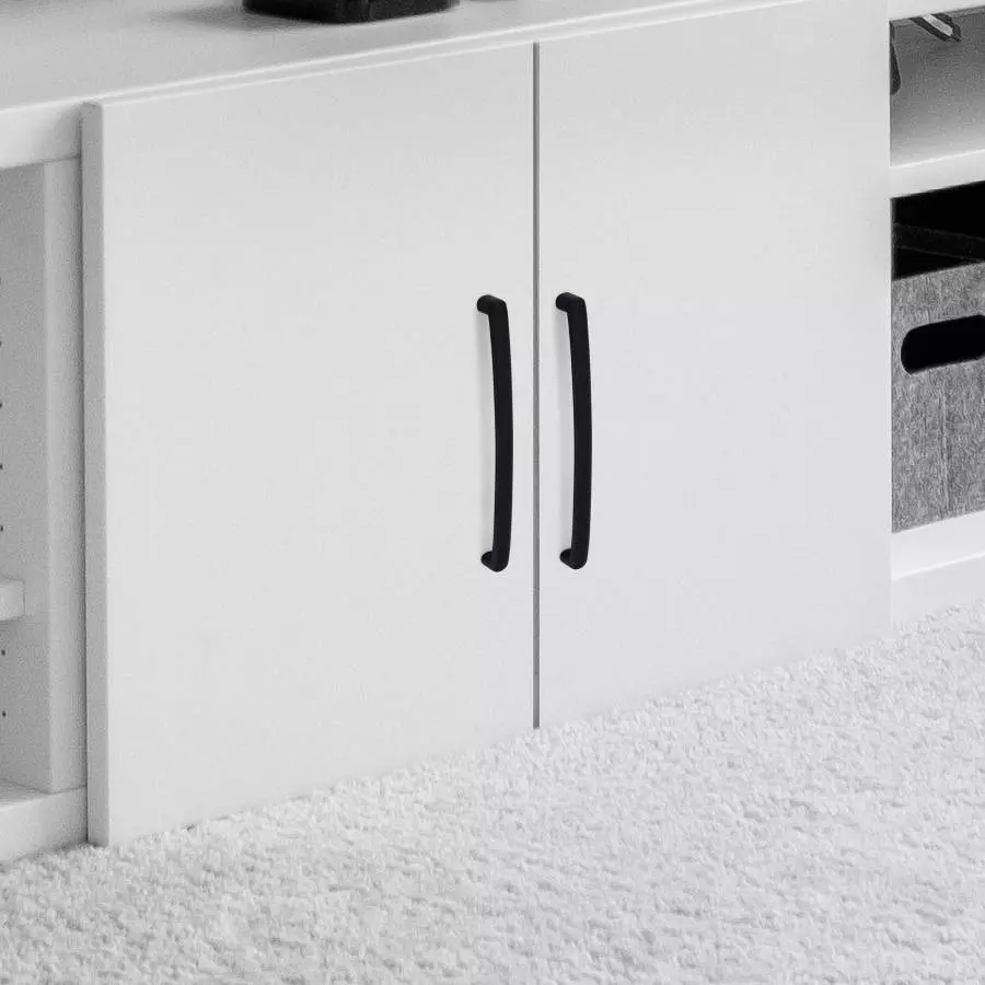 Atom Zinc Black Matte Finish Cabinet/Drawer Handle, CH-ZN-536-BLK-10-106 (Pack of 6)