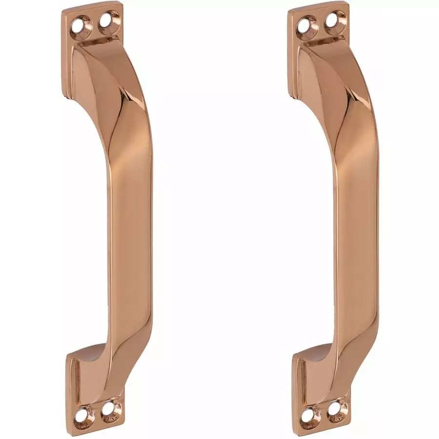 Atom Zinc Gold Glossy Finish Cabinet/Drawer Handle, CH-ZN-TWIST-RG-04-102 (Pack of 2)