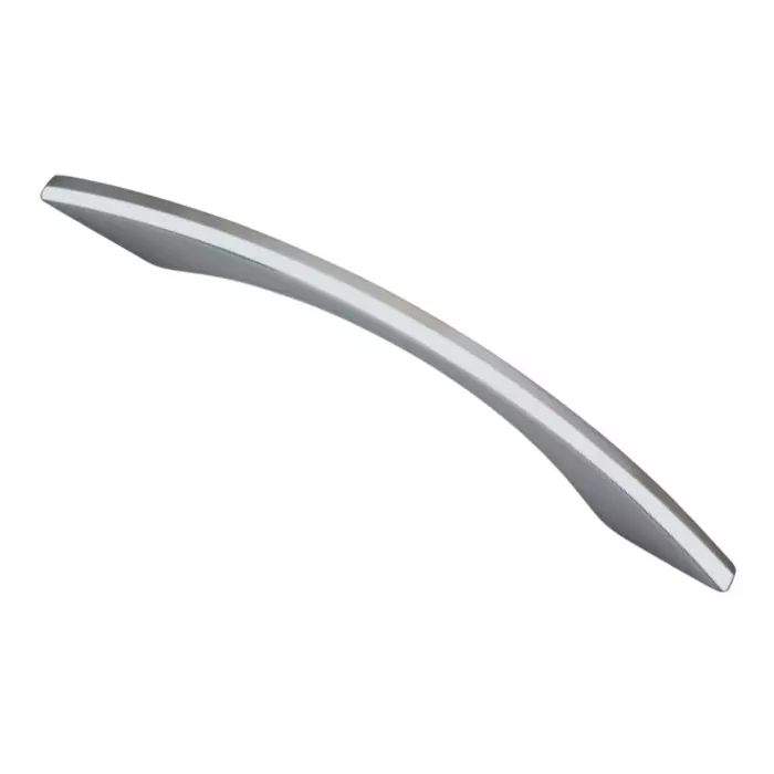 Harrison Lily Cabinet Handle White Metal SN/CP Finish 200 mm (8 inch) Length, 0717