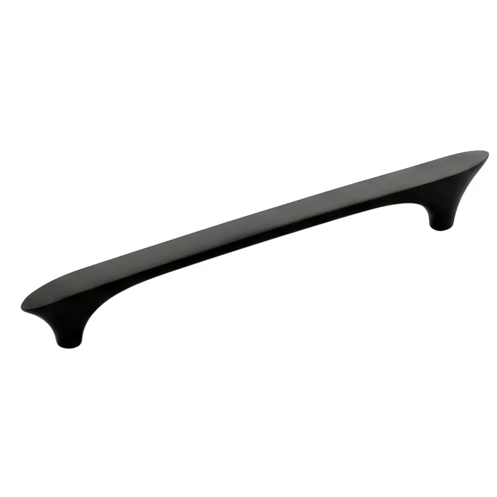 Paras THUMB Cabinet Handle 160 mm Size Zinc Material Black Matt Finish, 1565