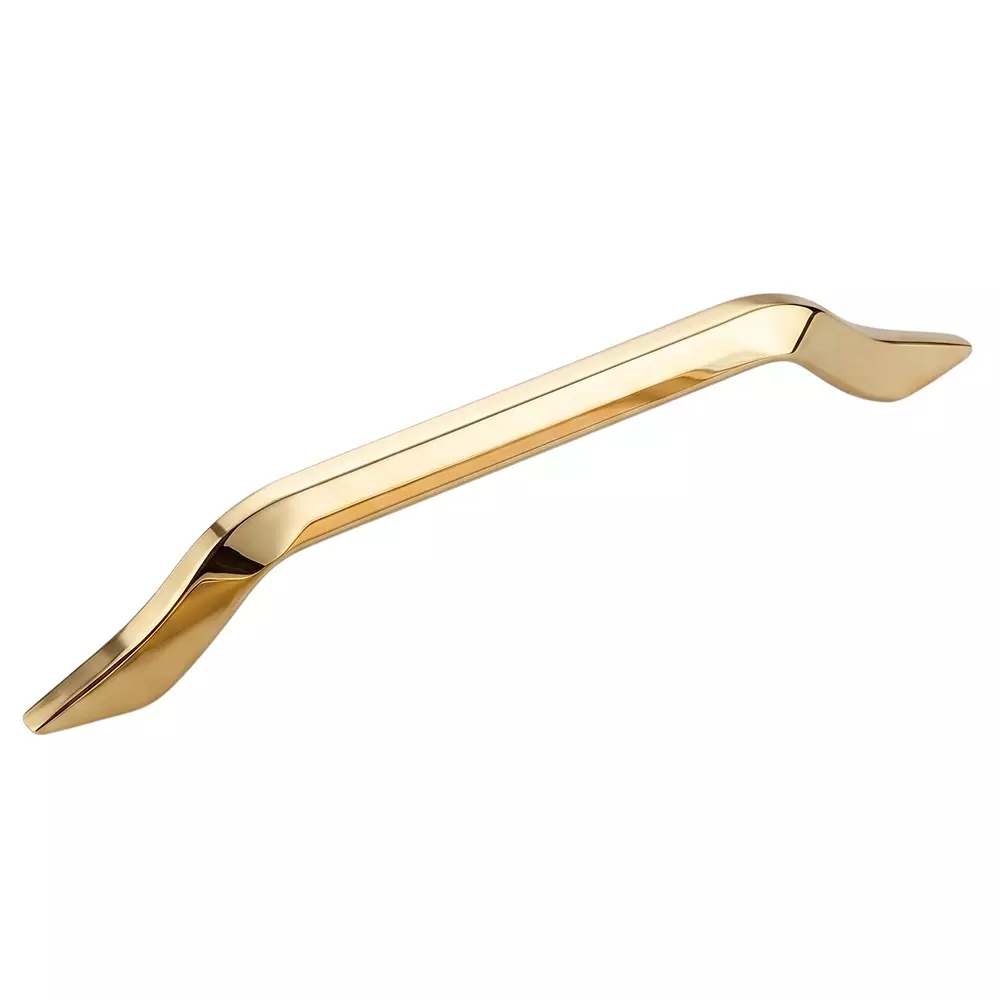 Paras WAVE Cabinet Handle 160 mm Size Steel Material PVD Gold Finish, 1574