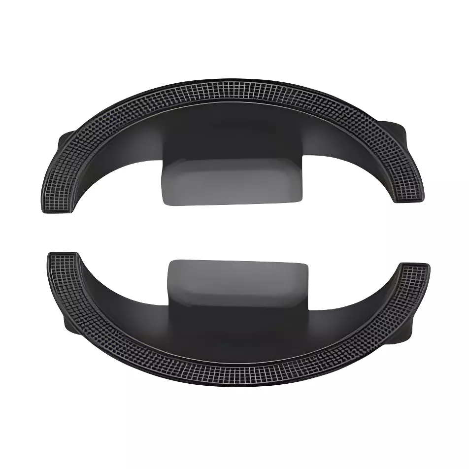 Altitude Glass Door Handle Size 224 mm in Metal Body Z.Black/PVD Black Finish for Residential & Commercial Space, 1211 (Set of 2)