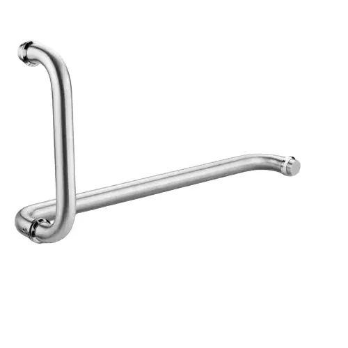 GEZE Shower Partition Glass Door Handle, Size 19x150x450 mm, CP Finish and Stainless Steel 304 Body, 8116013