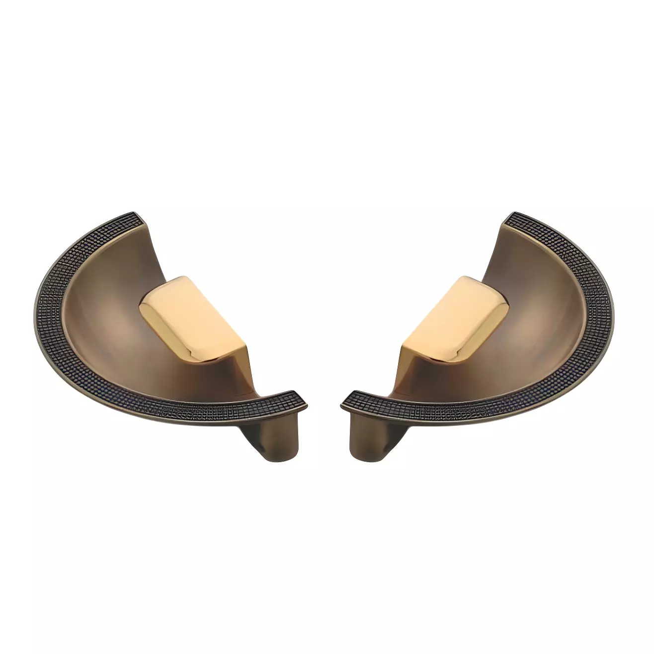 Altitude Glass Door Handle in Metal Body for Residential & Commercial Space, 1211 (Set of 2)