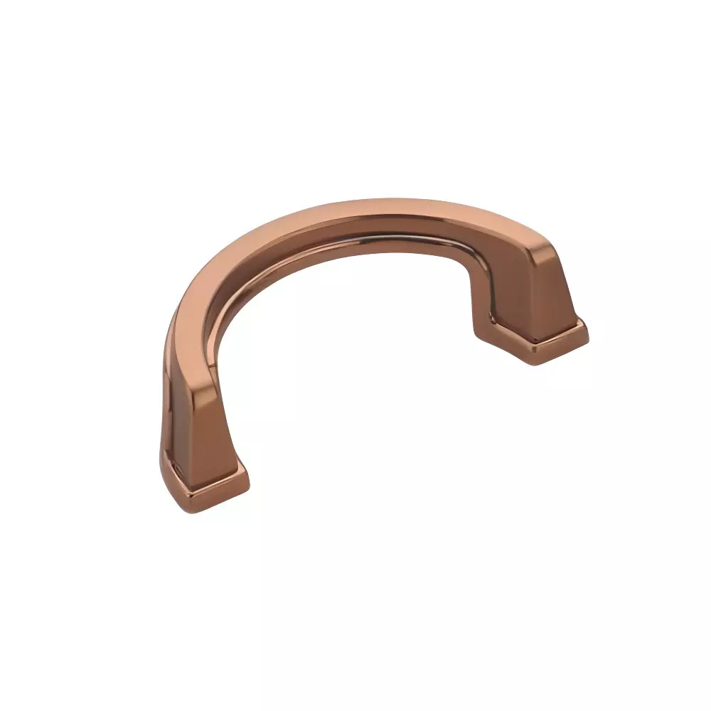 Altitude Glass Door Handle Size 4 inch (101.6 mm) in Metal Body PVD R.Gold Finish for Residential & Commercial Space, 5026