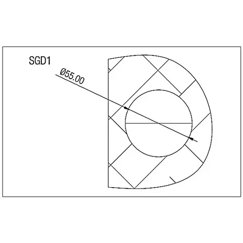 Ebco SS 304 Sliding Glass Door Handle Polished SS Finish for 8-12 mm Glass Thickness, SGD1-PS