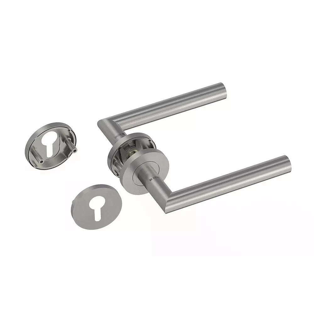 AIDO Hollow Lever Handle With Round Roses and Escutcheons, XL-C 2002 - D2