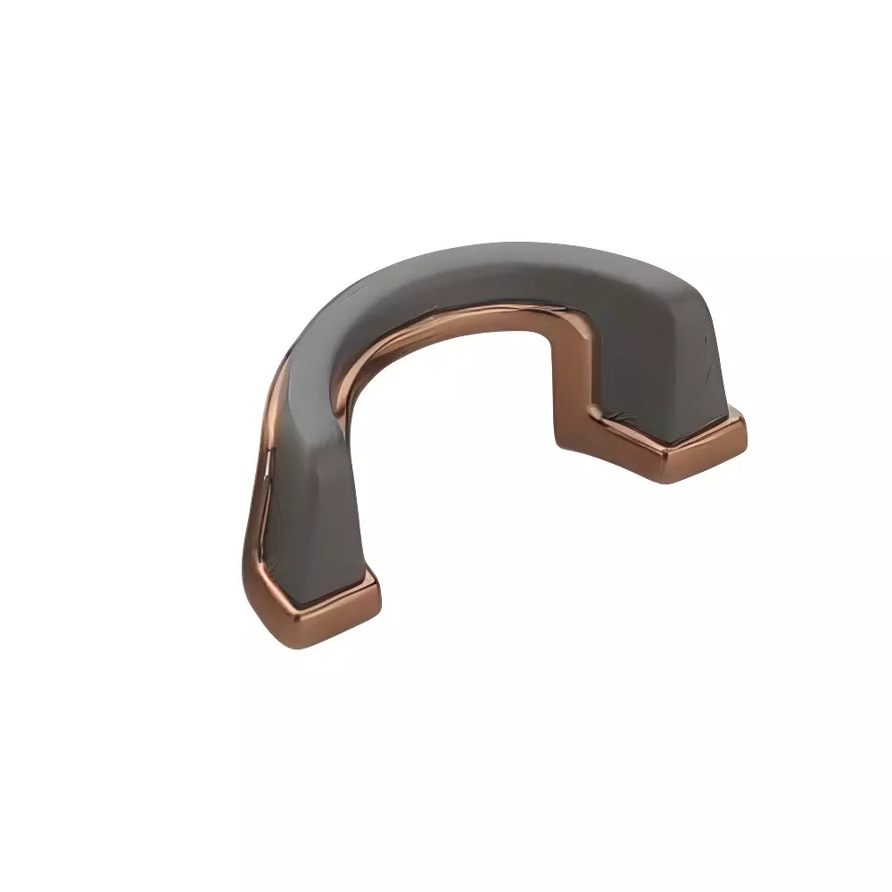Altitude Glass Door Handle Size 4 inch (101.6 mm) in Metal Body PVD RG/Gray Finish for Residential & Commercial Space, 5026