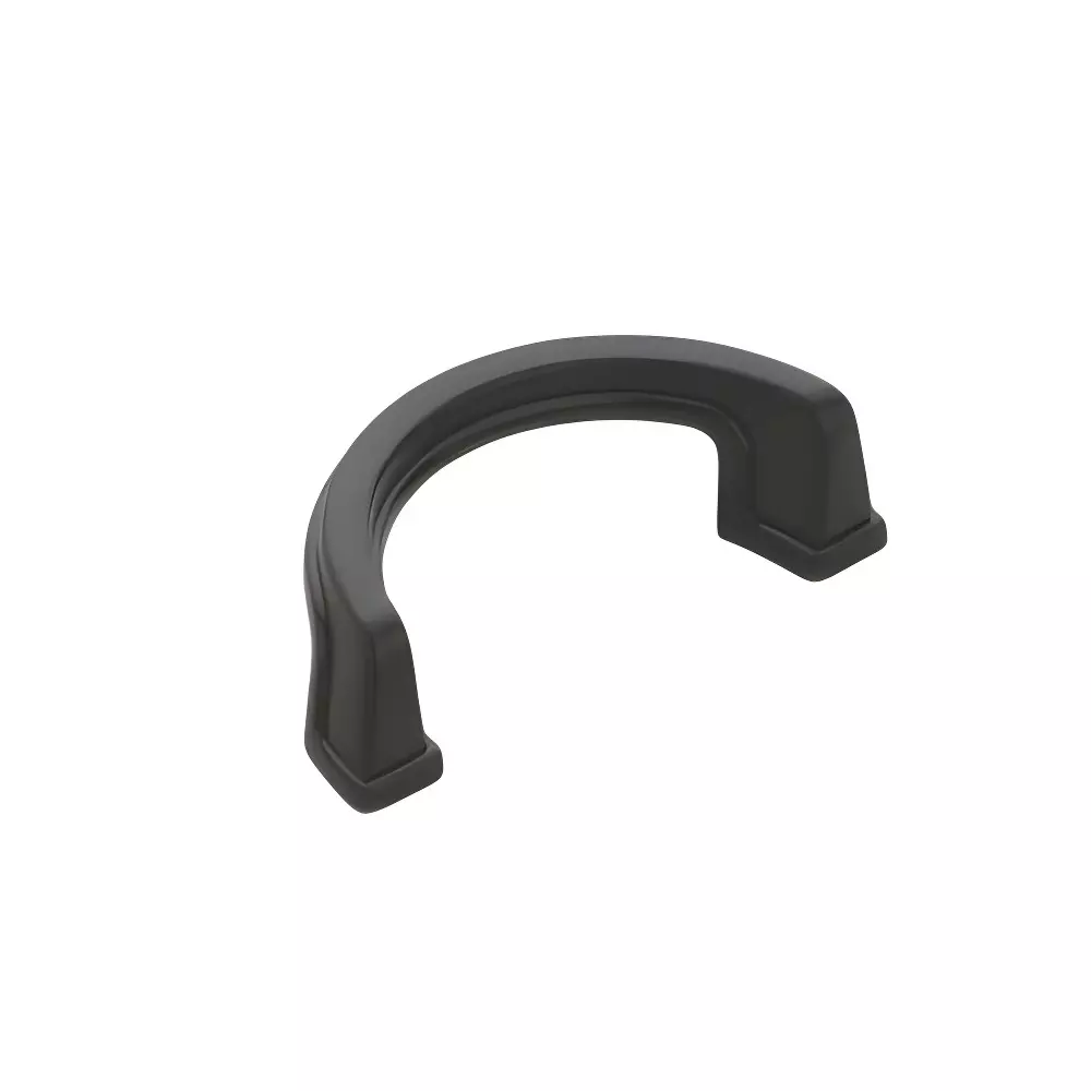 Altitude Glass Door Handle Size 3 inch (76.2 mm) in Metal Body PVD Black Finish for Residential & Commercial Space, 5026