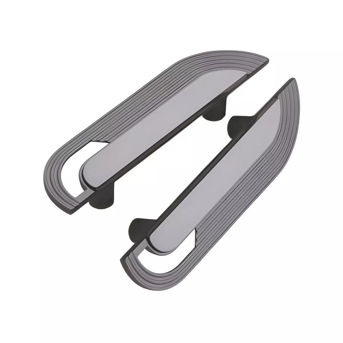 Altitude Glass Door Handle in Metal Body for Residential & Commercial Space, 1206 (Set of 2)