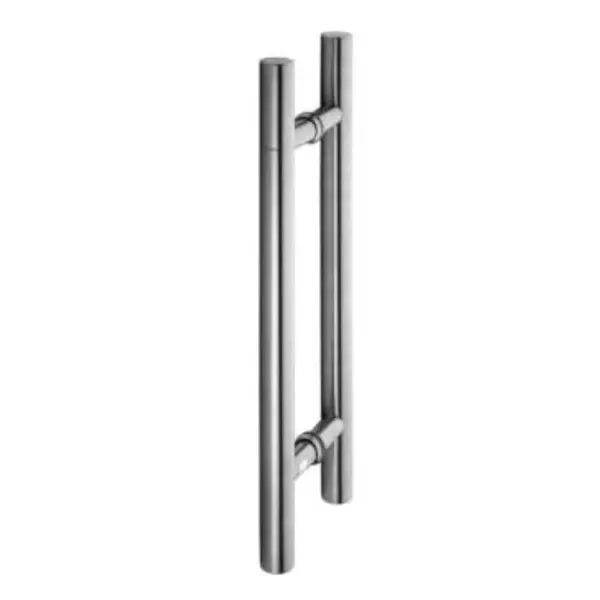 DORIO S Steel Glass Door Handle ‘H’ Type 600 mm (24 inch) SS & Chrome-Plated Finish, DC-200