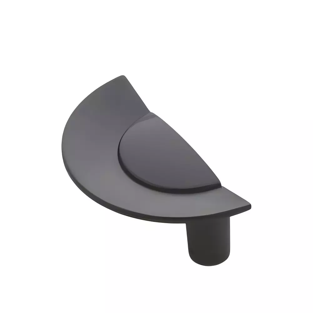 Altitude Glass Door Handle Size 3 inch (76.2 mm) in Metal Body BB/Glossy Finish for Residential & Commercial Space, 5025