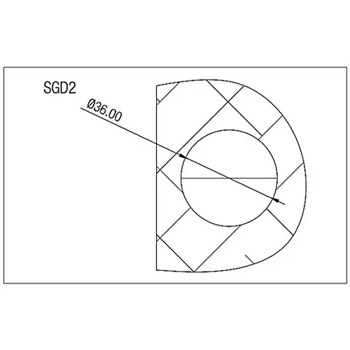 Ebco Aluminium Sliding Glass Door Handle Anodized Polished Finish for 8-12 mm Glass Thickness, SGD2-AP