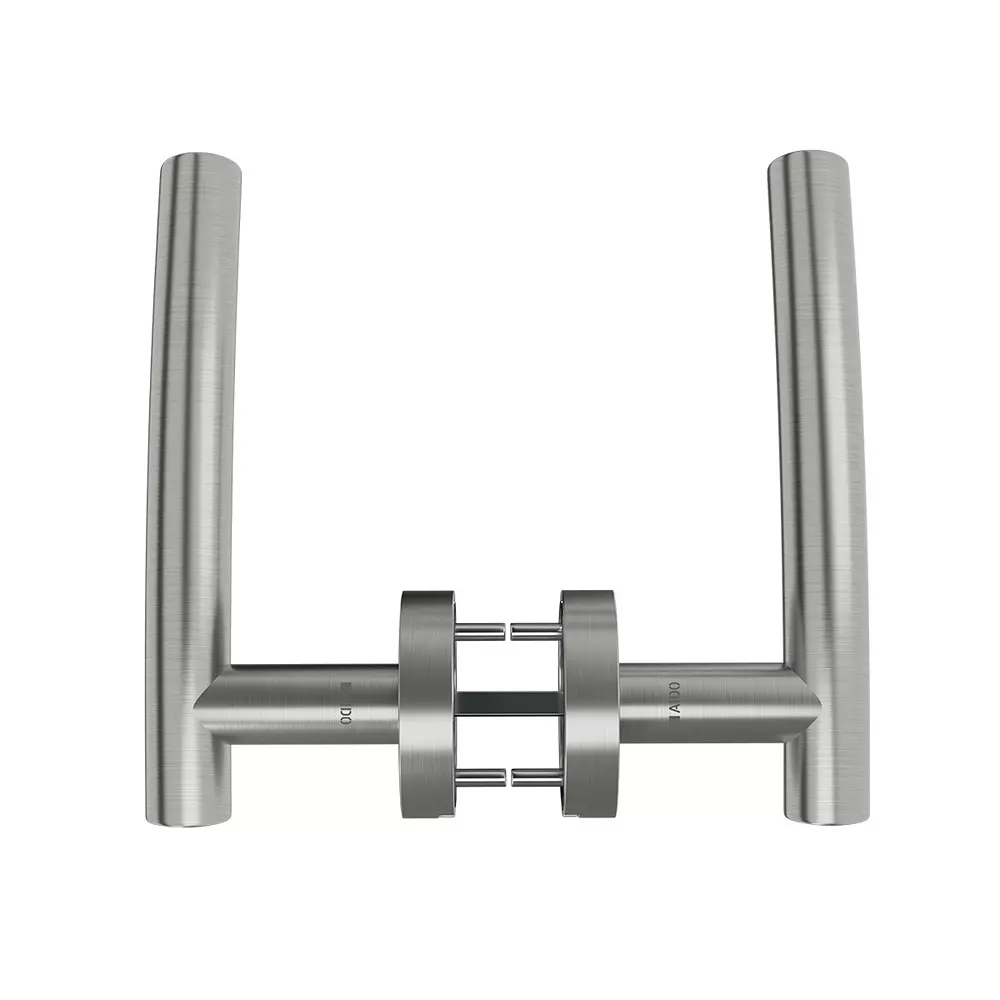 AIDO XL-C 2003 D3 Stainless Steel SSS Finish Hollow Lever Handle With Round Roses And Escutcheons