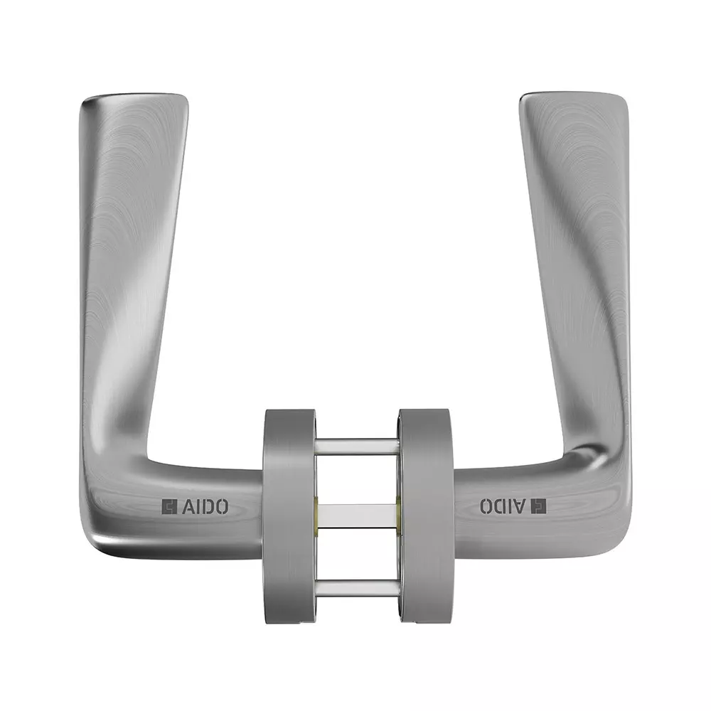 AIDO XL-C 2026 Zinc Alloy SSS Finish Solid Lever Handle With Round Roses And Escutcheons