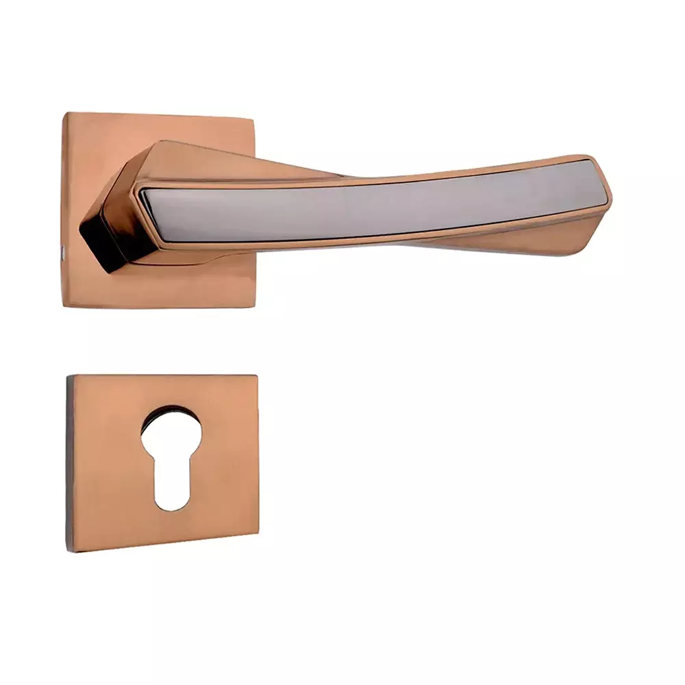 Magmus Mortise Handle Set Brass PVD Rose Gold / Black Finish (SJ - 373), 300501373.5171