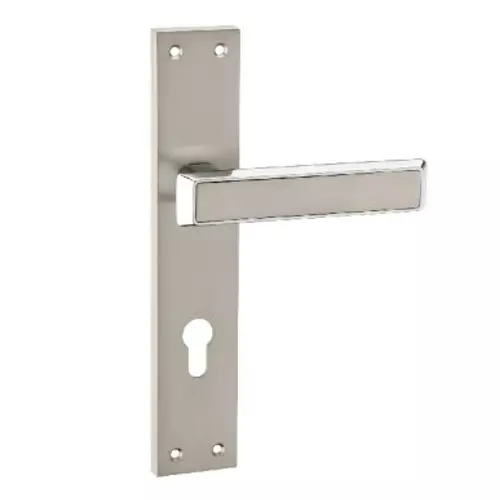 Europa Mortise Plate Handle Zinc 9 inch (228 mm) SSCP Finish, GMHZN708