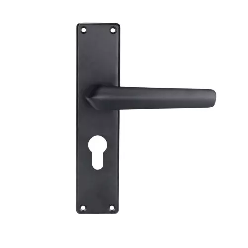 Godrej Door Handle Set 2C NEH 20 Matte Black, 3207