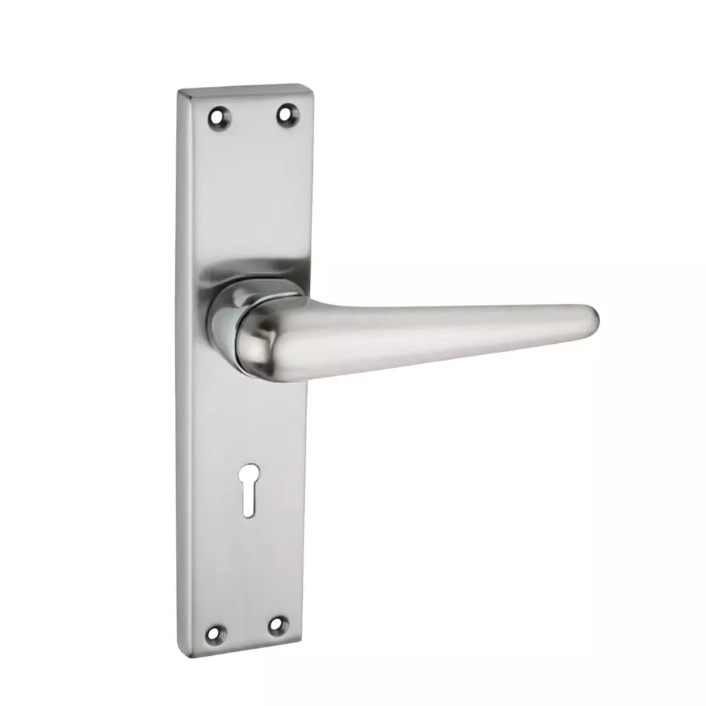 Harrison PHANTOM Right Hand Side Door Handle White Metal 200 mm Plate Size SS Finish, 97500