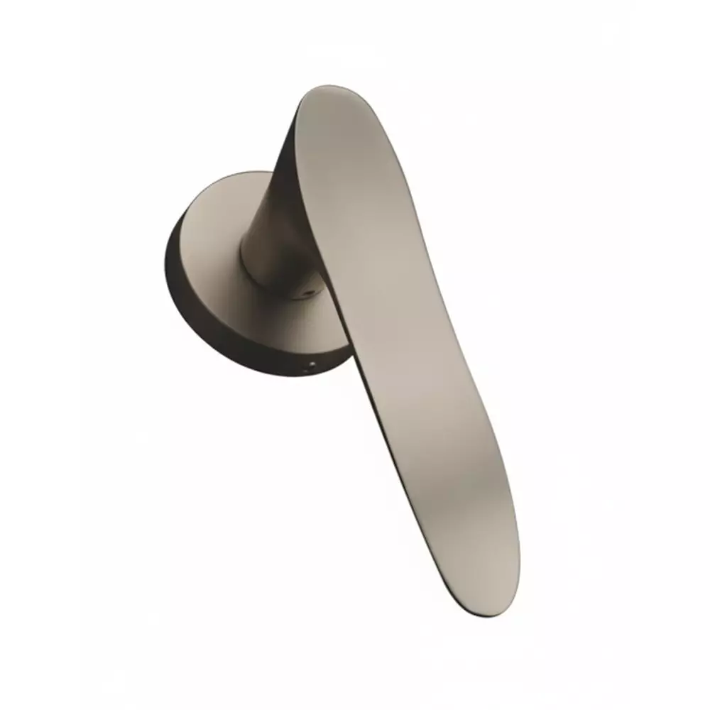 Harrison Right Hand Side Door Handle White Metal 250 mm Plate Size M/B Finish, 10300