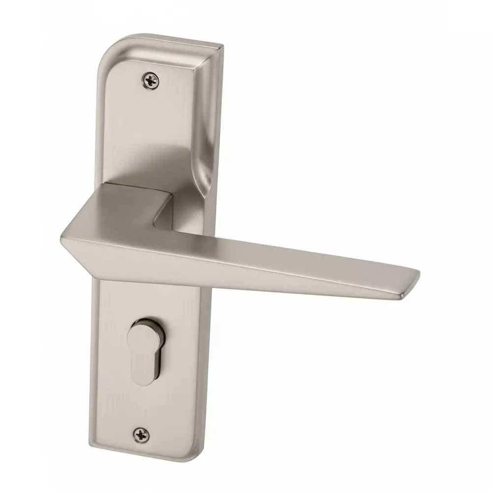 Harrison Right Hand Side Door Handle White Metal 200 mm Plate Size B/M Finish, 10330