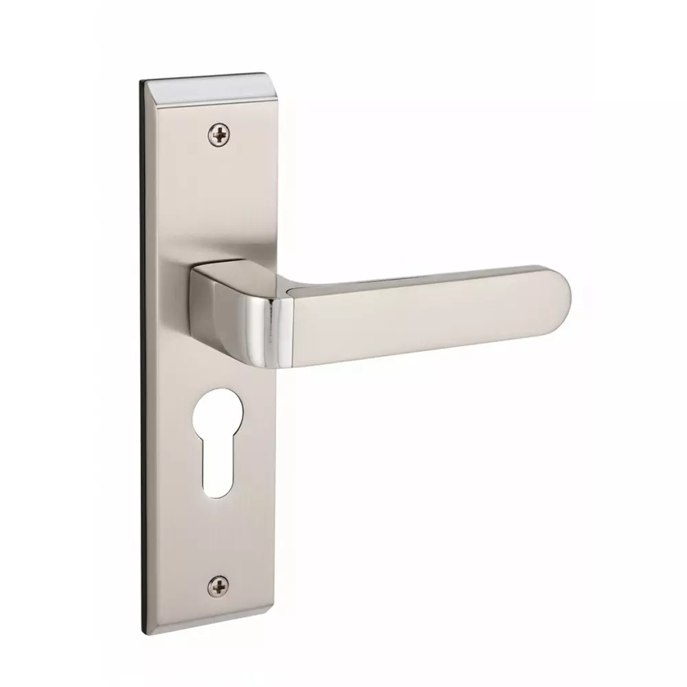 Harrison Right Hand Side Door Handle White Metal 70 mm Plate Size B/M Finish, 10340