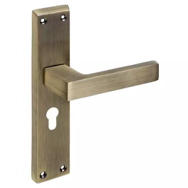 OZONE Aries Series HORIZON Mortise Handle 45x85 mm High-Quality Zinc Alloy Antique Brass Finish 200 mm Length, OZH-ARI-HOR 8” ANTIQUE BRASS