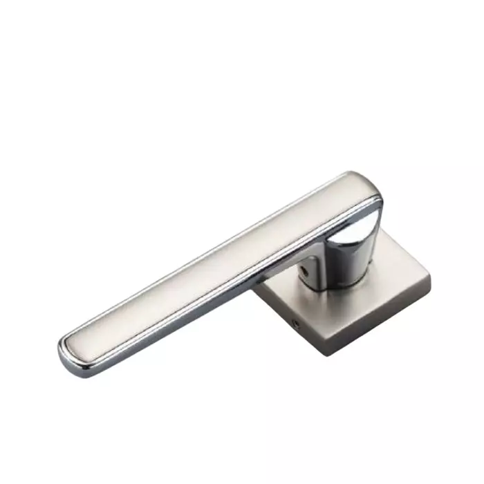 Jainson Locks Saga Enzo Rose Door Handle Set Coin Matt Satin + CP Finish 60 mm, 724