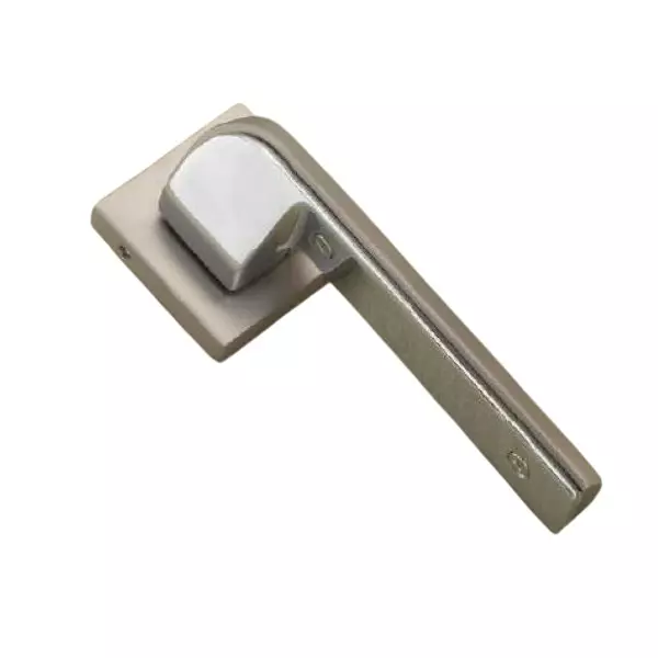 Jainson Locks Full Zinc Liva Rose Door Handle Set Ultra Matt Satin With Chrome 62 mm, 907