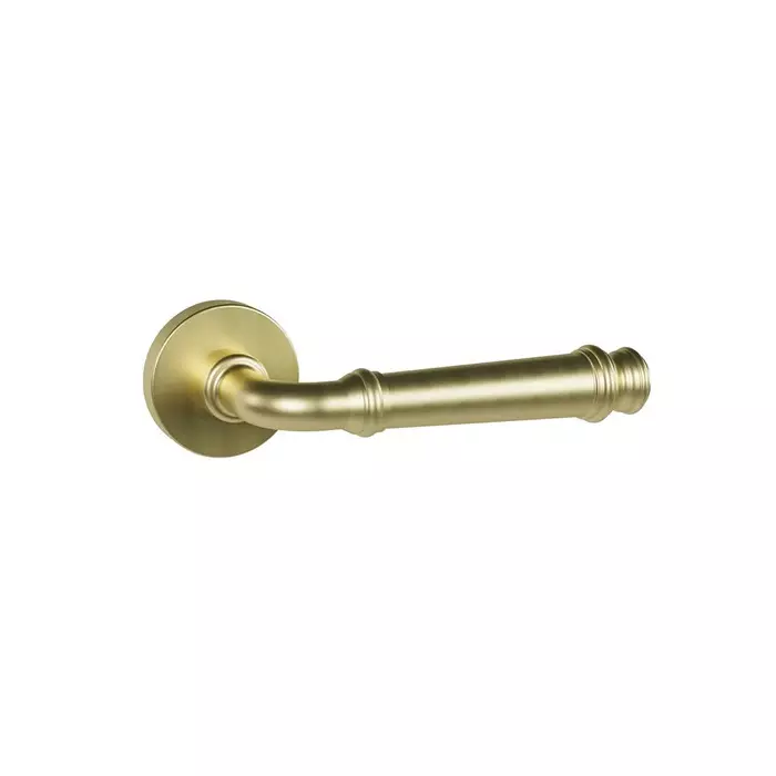 Quba Iconic Door Handle Brass BGPVD Finish, QX 2042