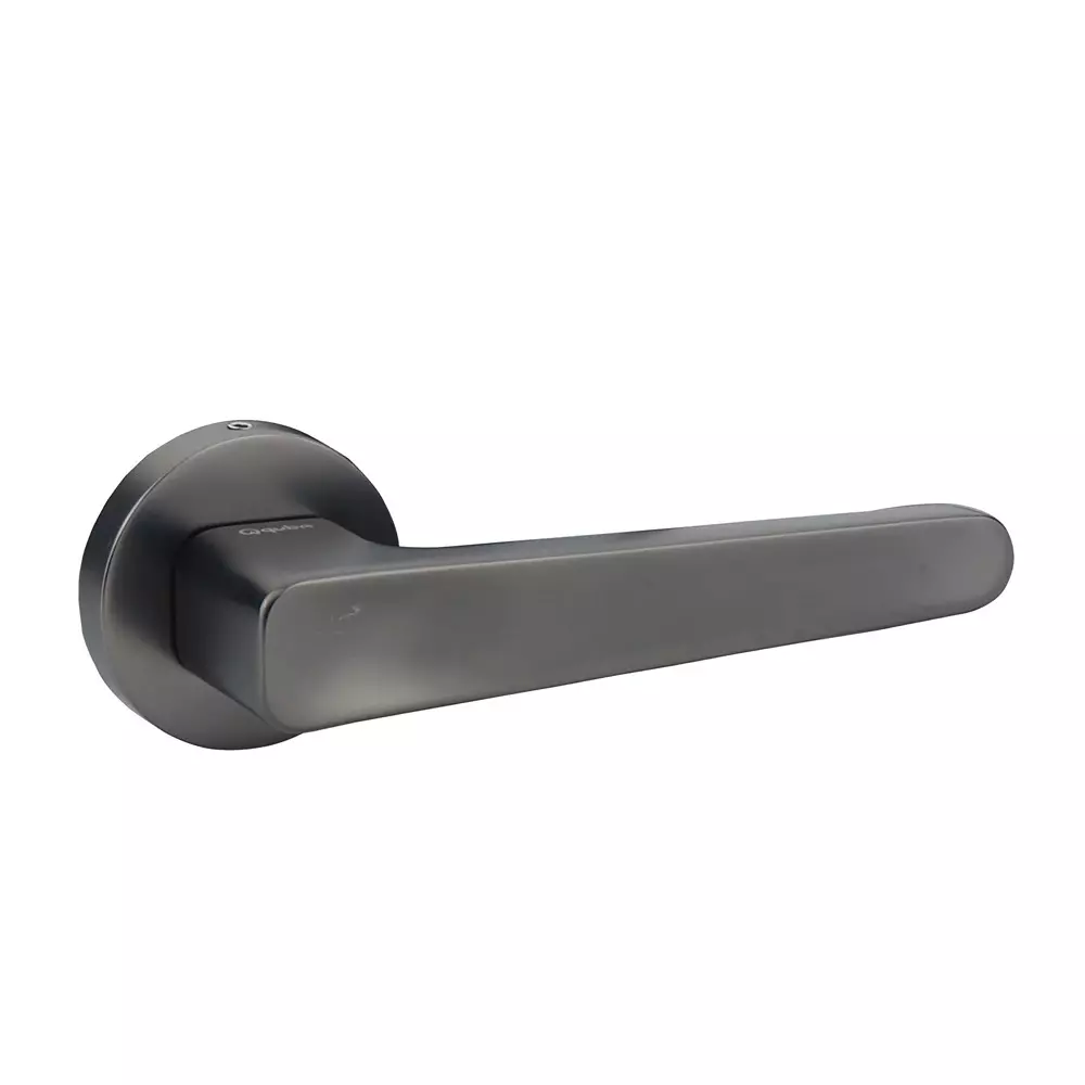 Quba Platini Door Handle Zinc Alloy BM Finish, Q 5004