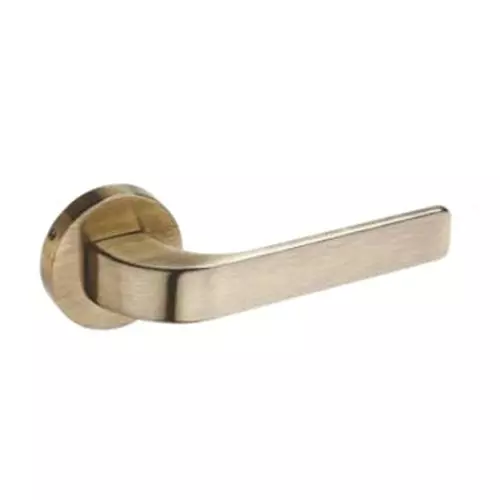 Europa Mortise Handle Rose Zinc 9 inch (228 mm) Antique Brass Finish, M516961R639AB