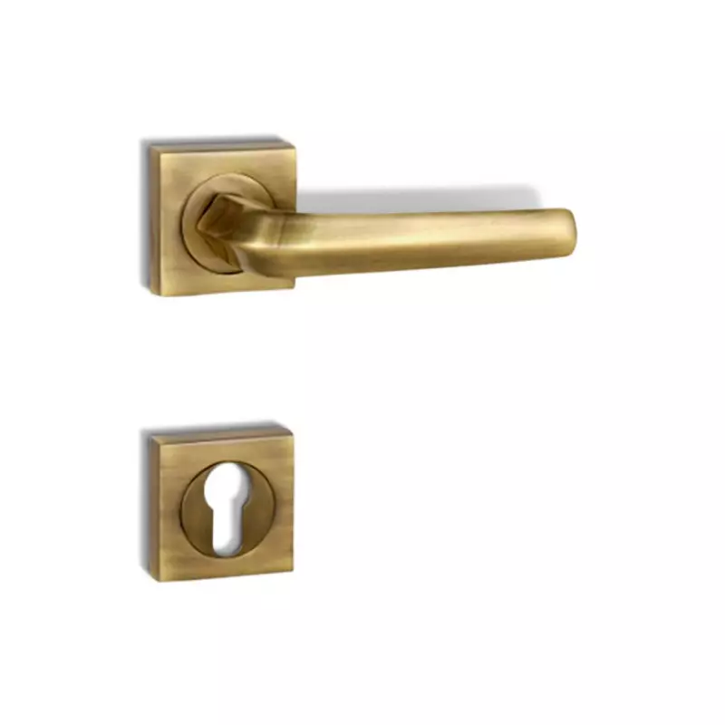 Godrej Door Handle Set 2C NEH 20 Antique Brass, 3132