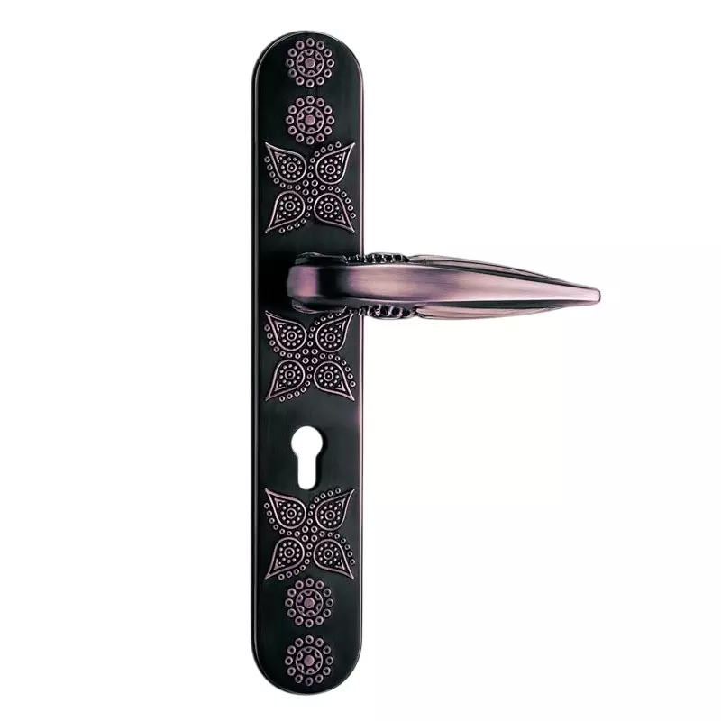 Godrej Plate Handle Arsa Udaan Smart Ethnic Theme Antique Copper Finish 355 mm, 6114