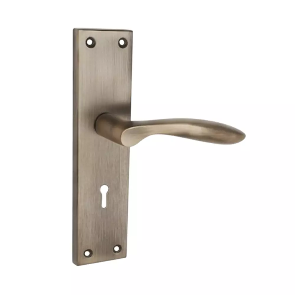 Harrison B-444 Series Mortise Lock Handle Aluminium Antique Finish with 3 Keys, 22508