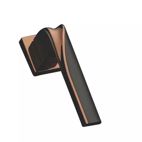 Harrison Right Hand Side Door Handle White Metal 250 mm Plate Size RG PVD Finish, 10250