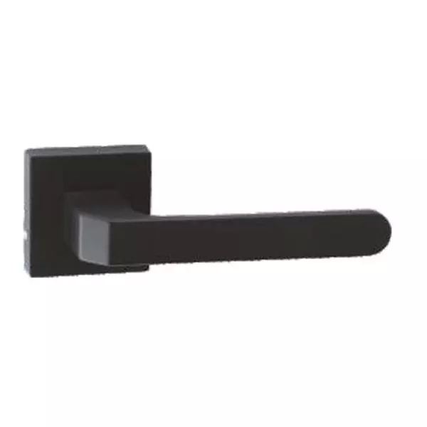 Europa Mortise Handle Rose Zinc Matte Black Finish, MHZR694MB