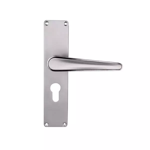 Godrej Door Handle Set 1CK NEH 19 Matte Black Nickel, 3253