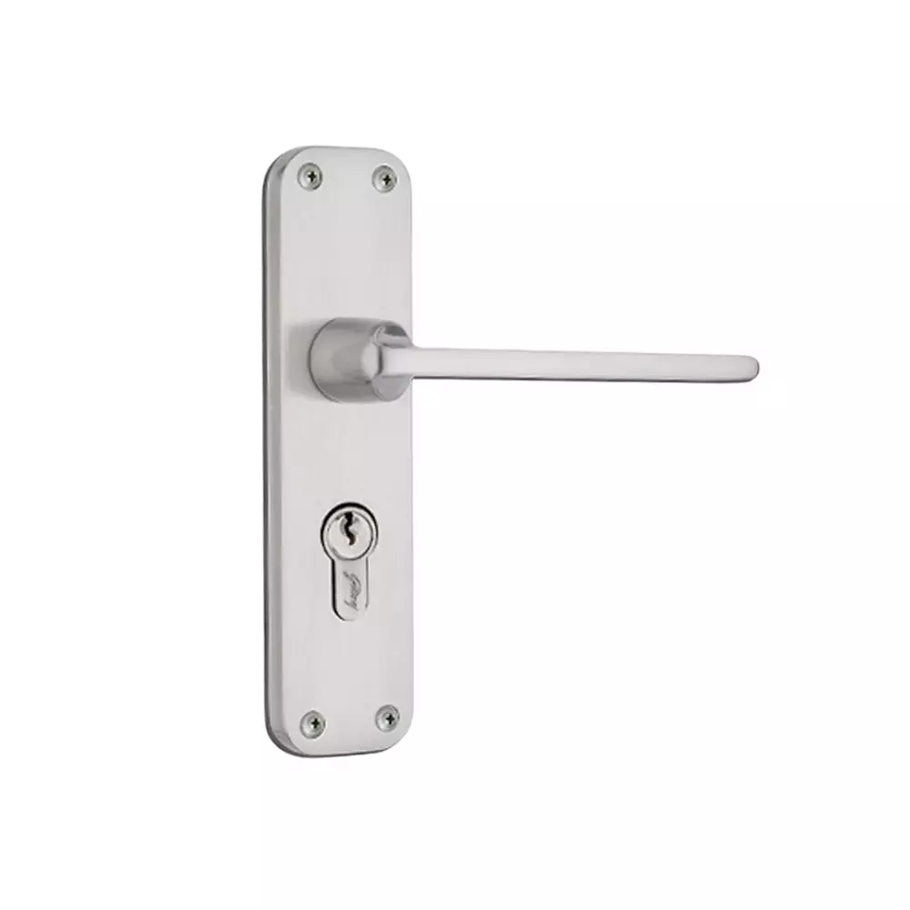 Godrej Door Handle Set 1CK BM 10 Satin Steel 175 mm, 5532