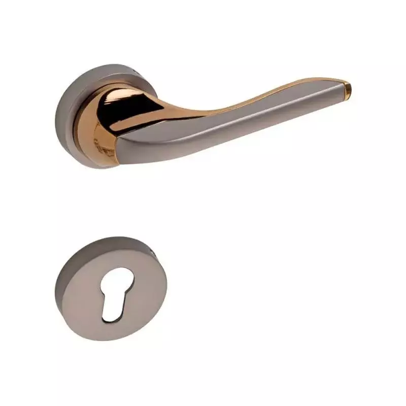 OZONE Astro Series GAIA Mortise Handle 45x85 mm High-Quality Zinc Alloy Grey Rose Gold Finish 250 mm Length, OZH-AST-GAI 10” GREY ROSE GOLD