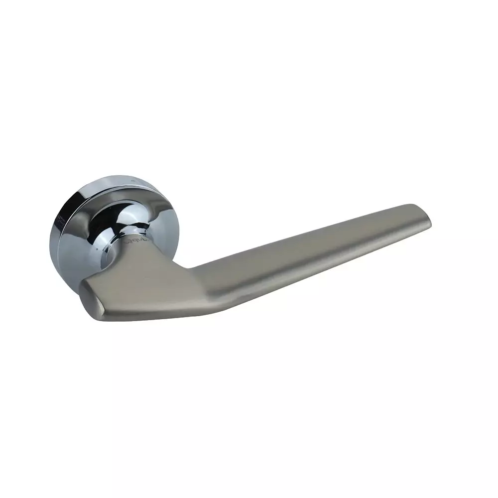Quba Iconic Door Handle Brass SSM/CP Finish, QX 2034