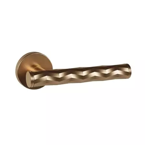 Quba Iconic Door Handle Brass BRGPVD Finish, QX 2040